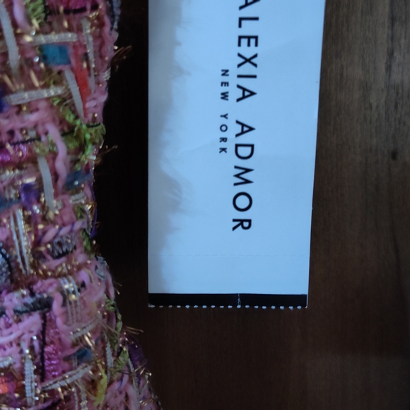 Alexia Admor Pink and Gold Tweed Dress - Picture 4 of 7